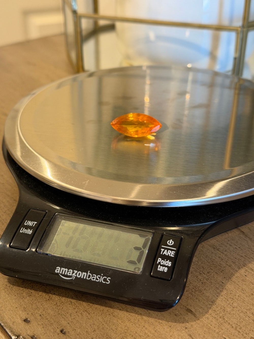 Oversized marquis cut Citrine natural stone